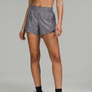 lulu lemon grey high rise hotty hot shorts